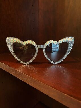 Backstreet Boys Crystal Heart Sunglasses with 'OMG WE'RE BACK AGAIN'